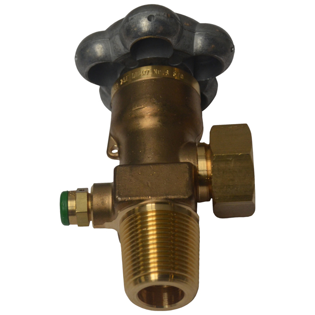 Valve with handwheel E25 - W21,8 for CO2 cylinder